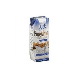 Silk Vanilla Pure Almond Milk  Fruit Juices  Grocery & Gourmet Food
