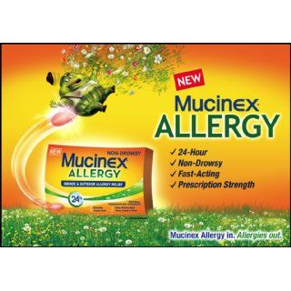 Mucinex Allergy 24 Hour Indoor & Outdoor Allergy Relief Tablets, 180 mg Fexofenadine, 40 Count Health & Personal Care