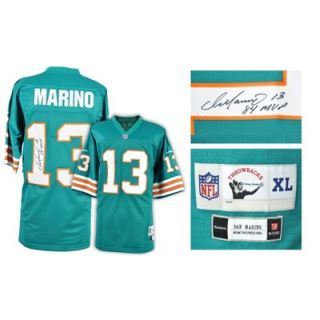 Dan Marino Miami Dolphins Autographed Reebok Premier Teal Throwback Jersey with 1984 MVP Inscription