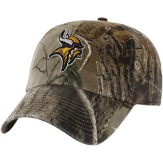 47 Brand Minnesota Vikings Clean Up Adjustable Hat   Realtree Camo