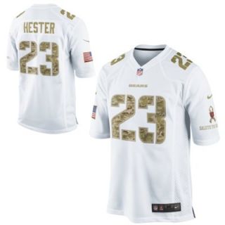 Nike Devin Hester Chicago Bears Salute to Service Game Jersey   White
