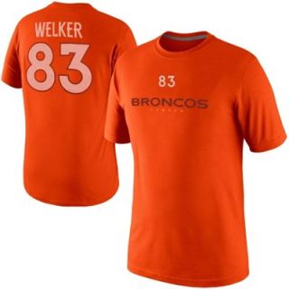 Nike Wes Welker Denver Broncos Player Name And Number T Shirt   Orange