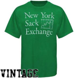 New York Jets Sack Exchange Vintage Premium T shirt   Green