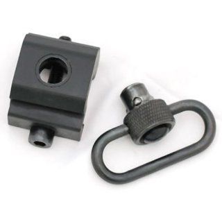 New Rail Mounted Quick Detach QD Sling Attachment with Swivel Base  Gun Slings  Sports & Outdoors