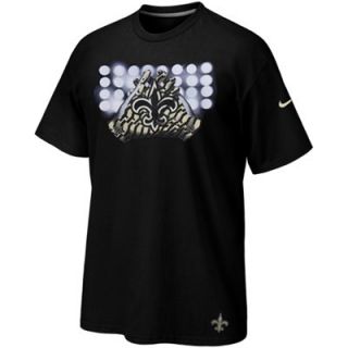 Nike New Orleans Saints Glove Lockup T Shirt   Black