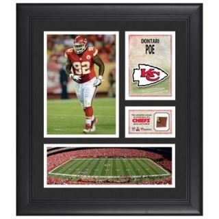 Dontari Poe Kansas City Chiefs Framed 15 x 17 Collage with Game Used Football