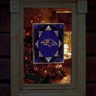 Baltimore Ravens Stained Glass Ornament