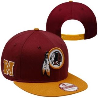 New Era Washington Redskins Baycik Snapback Hat   Burgundy/Gold