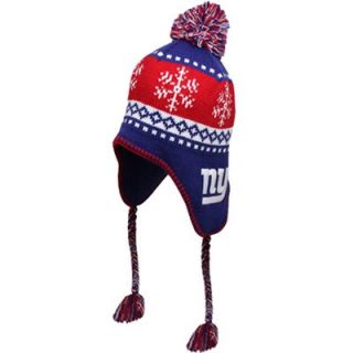 47 Brand New York Giants Abomination Knit Beanie   Royal Blue/Red