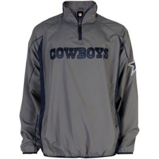 Dallas Cowboys Half Zip Jacket   Charcoal