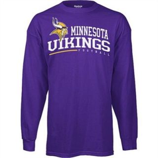 Reebok Minnesota Vikings Arched Horizon Long Sleeve T Shirt