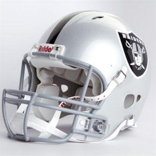 Riddell Oakland Raiders Silver Revolution Authentic Full Size Helmet