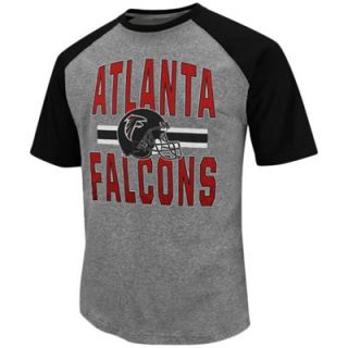 Atlanta Falcons Zone Blitz 3 Heathered T Shirt   Ash/Black