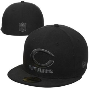 New Era Chicago Bears Basic 59FIFTY Fitted Hat   Black/Gray