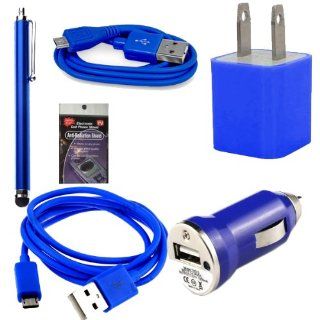 Blue USB Charging Kit for Tracfone LG221c, 840g, 430g, 235c, Samsung S425g, t330g, t245g. Comes with Extra Long 10ft USB Cable, 3ft Short Cable, USB Car Charger, USB House charger, Stylus Pen and Radiation Shield. Cell Phones & Accessories