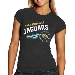 Jacksonville Jaguars Womens Tri Blend T Shirt   Black