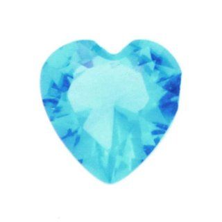 December Crystal Heart Birthstone Floating Locket Charm Jewelry