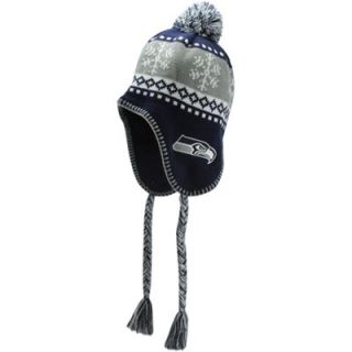 47 Brand Seattle Seahawks Abomination Knit Beanie   Navy Blue/Gray