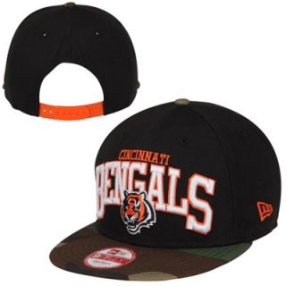 New Era Cincinnati Bengals Snapbackin 9FIFTY Snapback Hat   Camo/Black