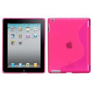 Soft Skin Case Fits Apple iPad 4 (with Retina display)/The new iPad/iPad 2/3 Pink (S Shape) Candy (does not fit iPad 1) Cell Phones & Accessories