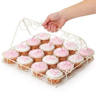 Kitchen Craft Sweetly Does It Wire Cupcake Carrier   Drinkware Cups