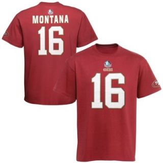 Joe Montana San Francisco 49ers Hall Of Fame Eligible Receiver T Shirt   Scarlet
