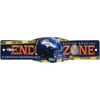 Denver Broncos 4.5 x 17 Street Zone Sign