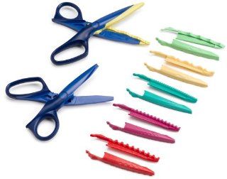 Zigzagz Paper Edgers Clamshell Set #2, Contains 2 Scissors and 6 Blades (Pack of 3) Health & Personal Care
