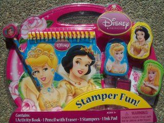 Disney Princess Stamper Fun Contains 1 Activity Book, 1 Pencil with Eraser, 3 Stampers and 1 Ink Pad Toys & Games
