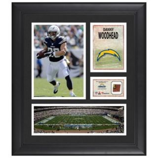 Danny Woodhead San Diego Chargers Framed 15 x 17 Collage with Game Used Football