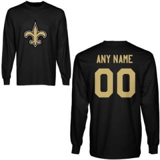 New Orleans Saints Custom Any Name & Number Long Sleeve T Shirt