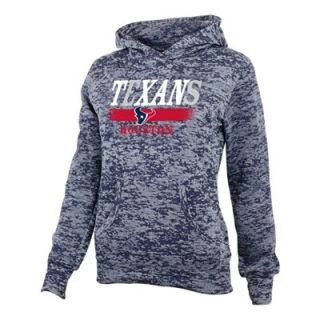 Houston Texans Youth Girls Shawl Neck Pullover Hoodie   Navy Blue
