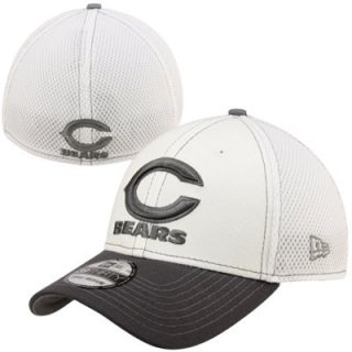 New Era Chicago Bears 39THIRTY NFL Blitz Neo Flex Hat   White/Graphite