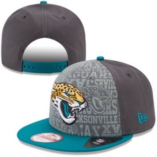 Mens New Era Graphite Jacksonville Jaguars 2014 NFL Draft 9FIFTY Snapback Hat