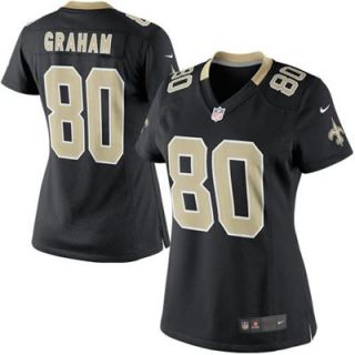 Nike Jimmy Graham New Orleans Saints Womens Limited Jersey   Black