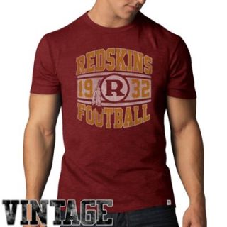 47 Brand Washington Redskins Scrum Vintage T Shirt   Burgundy