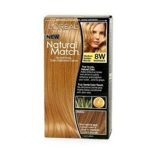 L'Oreal Natural Match Hair Colour, Medium Golden Blonde  Hair Highlighting Products  Beauty