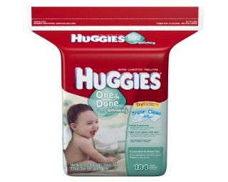 Huggies One & Done Refreshing Baby Wipes, Refill, 552 Total Wipes 184 Count Pack (Pack of 3), Packaging may vary Health & Personal Care