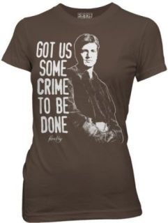 Serenity Firefly Crime To Be Done Mal Womens Juniors T shirt Clothing
