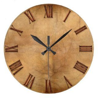 Copper on Parchment effect Modern Art Clock  Sports Fan Wall Clocks  Sports & Outdoors