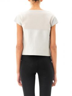 Motor Terry leather panel top  Helmut Lang