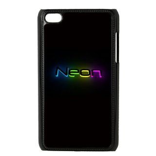 Colourful Neon Bright 'Neon' Classic Background effect Ipod Touch 4 Case Snap on Hard Case Cover   Players & Accessories