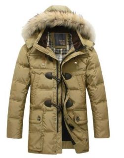 Fashionable Thick Long Horn Button Down Jacket Clothing