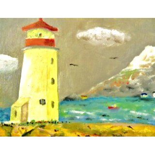 Art Lighthouse at Peggy's Cove, Nova Scotia  Painting  william london