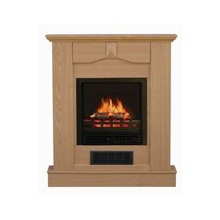 Stonegate Oak Finish Mantle Electric Fireplace   Ventless Fireplaces