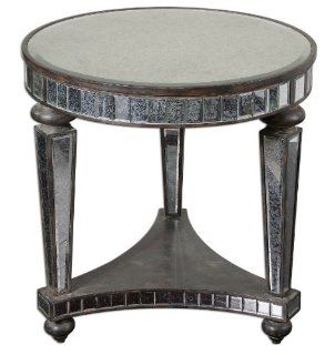 Uttermost 24235 Sinley Mirrored Accent Table   End Tables