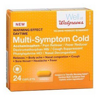 WARMING EFFECT DAYTIME MULTI SYNPTOM COLD   24 CAPLETS Health & Personal Care