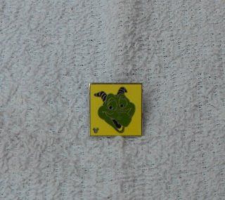 Disney 2011 Figment #1 Yellow Square with Green Figment Pin 