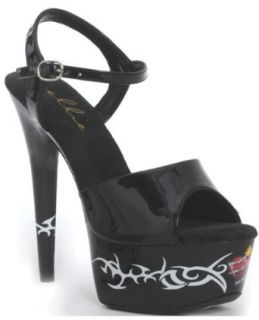 Ellie shoes britt 6" heart tattoo stiletto black eight Clothingaccessories Clothing