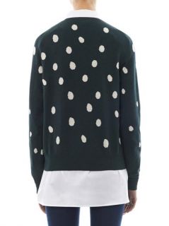 Frog spot intarsia cotton sweater  Sophie Hulme  